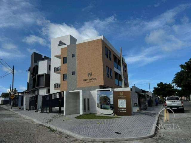 Apartamento NO BRISAMAR com 2 dormitórios à venda, 51 m² por R$ 299.000 - Brisamar - João Pessoa/PB