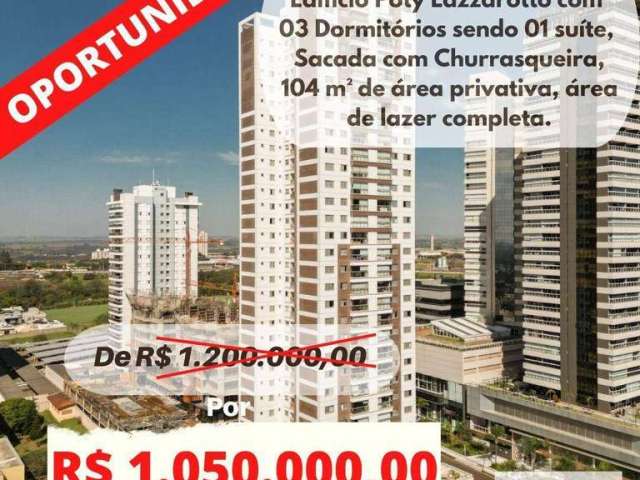 Apartamento com 3 dormitórios à venda, 104 m² por R$ 1.050.000,00 - Guanabara Parque Boulevard - Londrina/PR