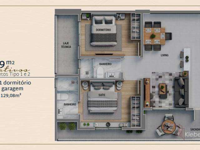 Apartamento com 2 dormitórios à venda, 76 m² por R$ 796.000,00 - Praia Brava - Itajaí/SC