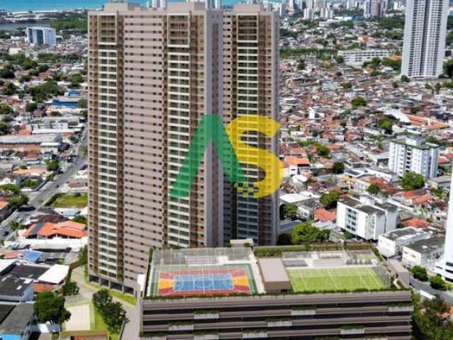 Apartamento à venda na Encruzilhada em Recife-PE: 3 quartos, 1 suíte, 2 salas, 2 banheiros, 1 vaga de garagem, 74m².