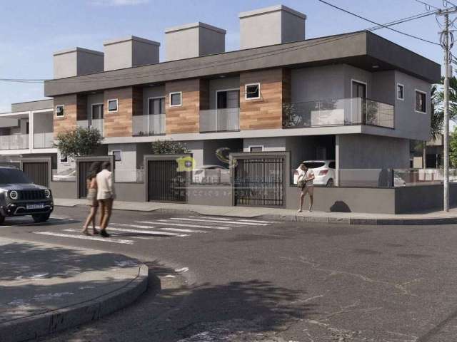 Sobrado frente mar com 2 suítes à venda, 81 m² por R$ 580.000 - Praia Do Sonho (Ens Brito) - Palhoç