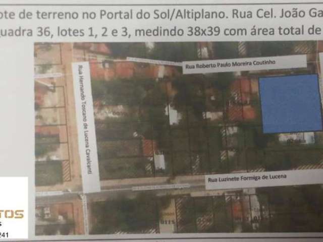 Área para venda e permuta Portal do Sol 38x39