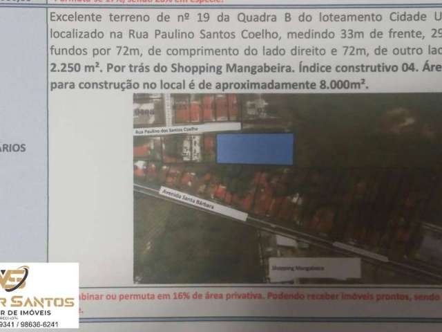 Terreno  Bancários com 2250m²  Permuta-se