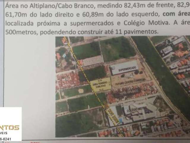 Área Altiplano Cabo Branco com  5.000,37M², Permuta 22%