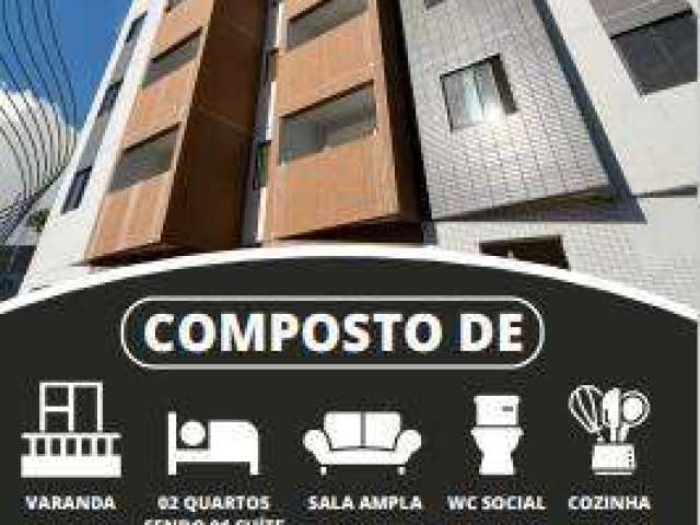 Apartamento com Varanda, 2 Quartos (1 Suíte) no Geisel