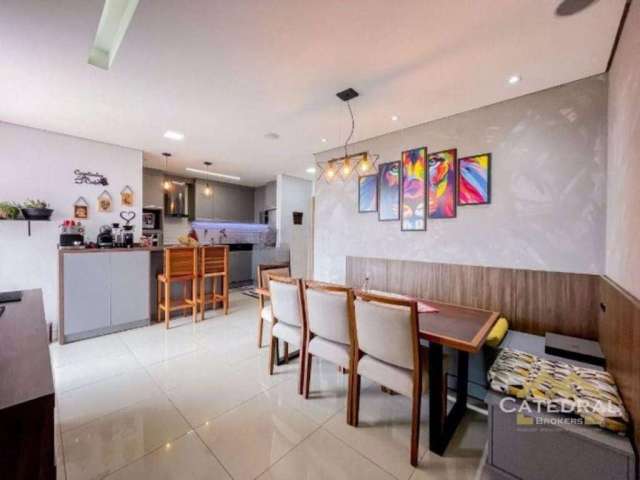 Apartamento com 3 dormitórios à venda, 77 m² por R$ 580.000,00 - Engordadouro - Jundiaí/SP