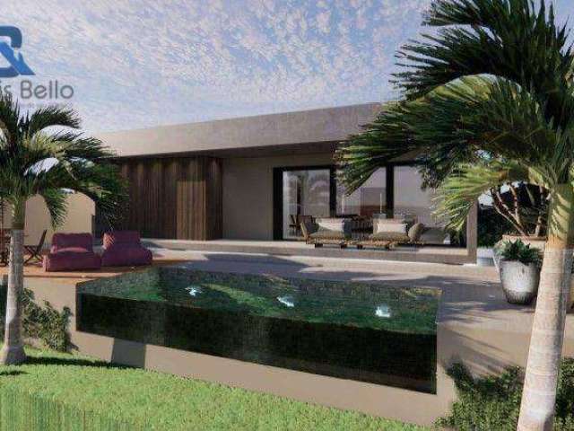 Casa térrea no Cond San Giovanni com 3 suítes,  aérea gourmet e piscina, 210 m²