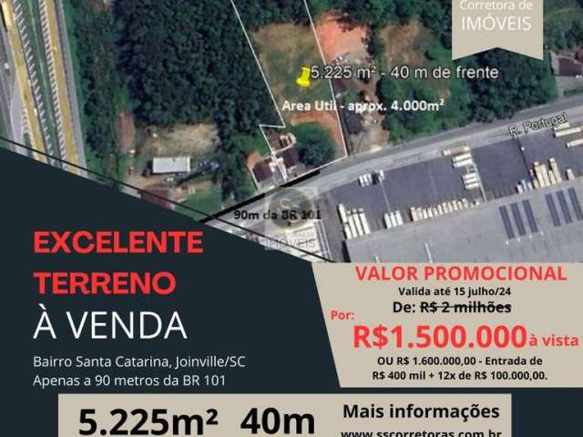 Terreno à venda no bairro Santa Catarina - Joinville/SC