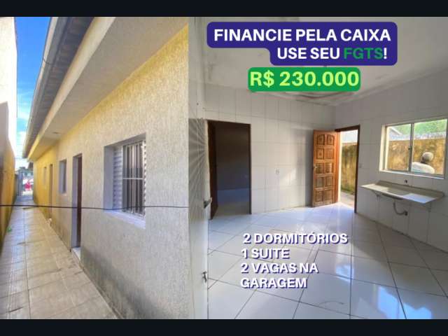 Vende Casa no jardim Santa Rita em Itaqua, com 2 Quartos (sendo 1 suíte), sala, cozinha, e lavanderia coberta nos fundos.