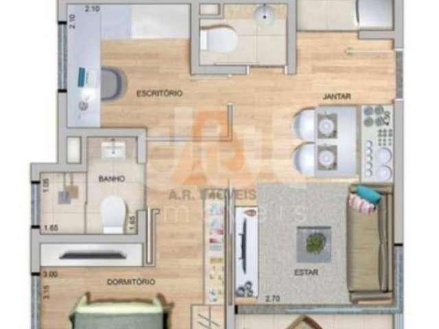 Apartamento com 2 quartos à venda na Rua Ana Leonizia do Amaral Camargo, 132, Jardim Ribeiro, Valinhos, 50 m2 por R$ 39.000