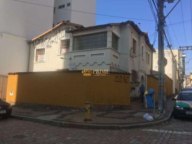 Casa comercial com 4 salas à venda na Rua Culto à Ciência, 275, Botafogo, Campinas, 332 m2 por R$ 600.000