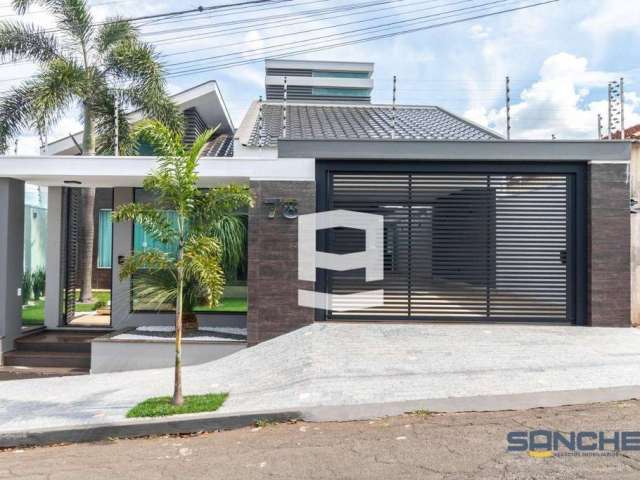 Casa com 3 dormitórios à venda, 270 m² por R$ 1.900.000,00 - Vila São José Bassa - Apucarana/PR