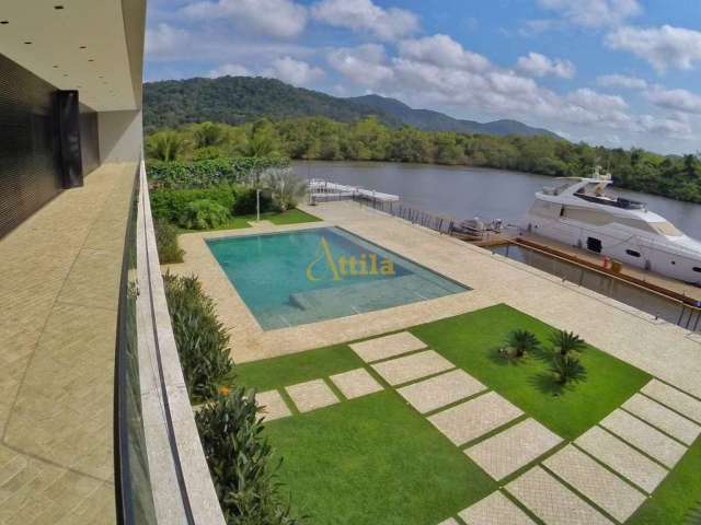 Casa de alto padrão Marina Guarujá, pier 185,06m² - 6 suítes