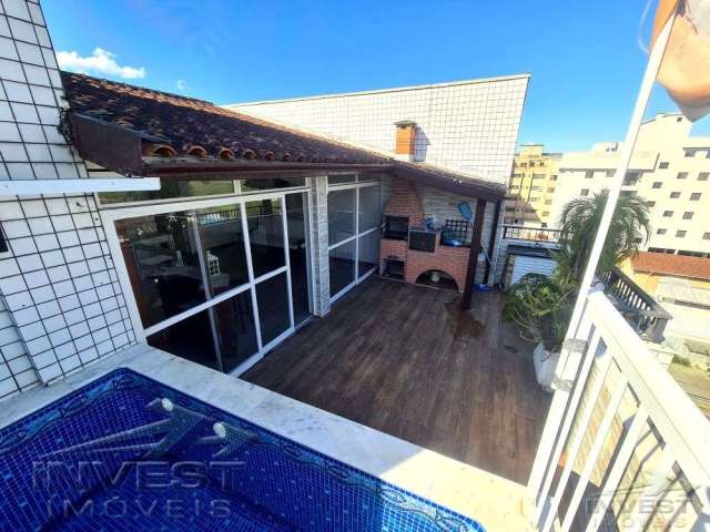 Ubatuba, Centro - Apartamento cobertura duplex com piscina privativa.