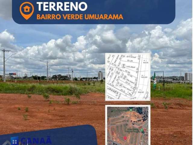 Terreno 301,5m² residencial/comercial Verde Umuarama