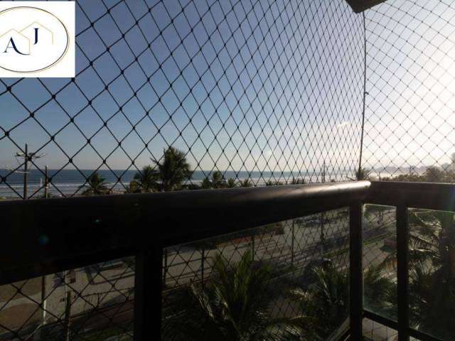 Apartamento frente mar com vista livre, luxuoso com fino acabamento no canto do forte