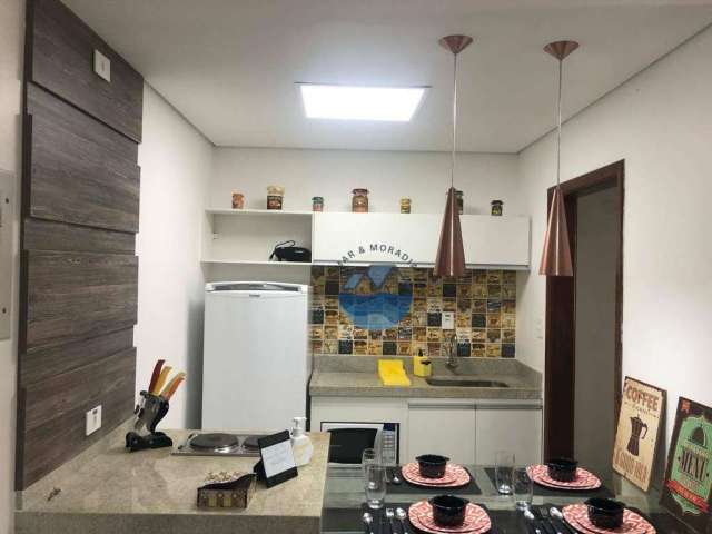 Vendo/alugo flat em sãovicente – centro – praia do gonzaguinha, 39m²