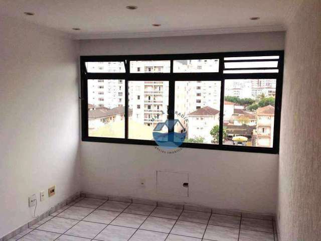 Apartamento à venda no Bairro Macuco, Santos, com um quarto!