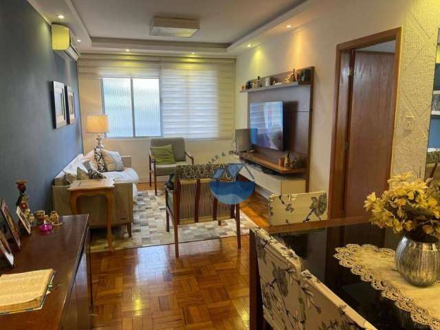 Apartamento à venda, prédio frente Mar - Bairro Boqueirão em Santos