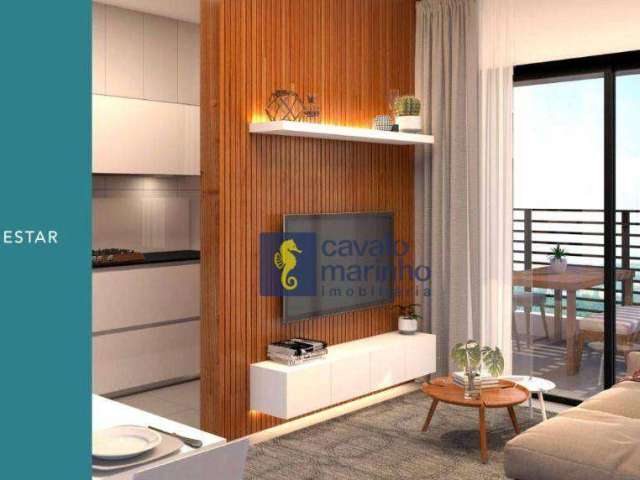 Apartamento com 2 dormitórios à venda, 48 m² por R$ 260.000,00 - Bonfim Paulista - Quintas de São José - Ribeirão Preto/SP