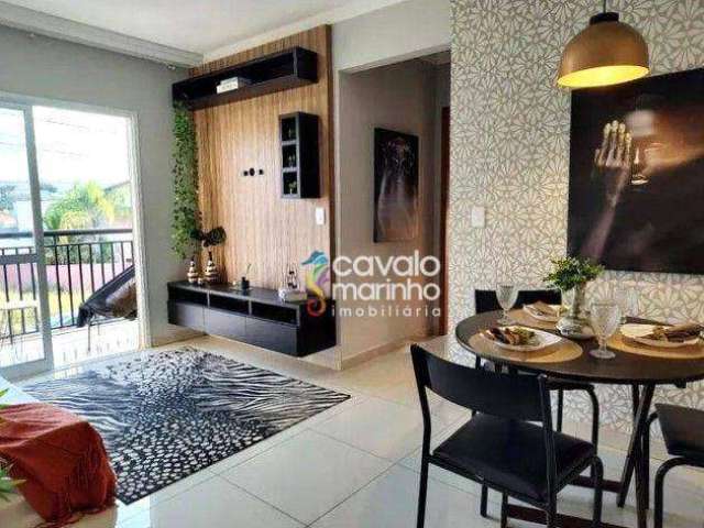 Apartamento com 2 dormitórios à venda, 56 m² por R$ 249.000 - Residencial Greenville - Ribeirão Preto/SP