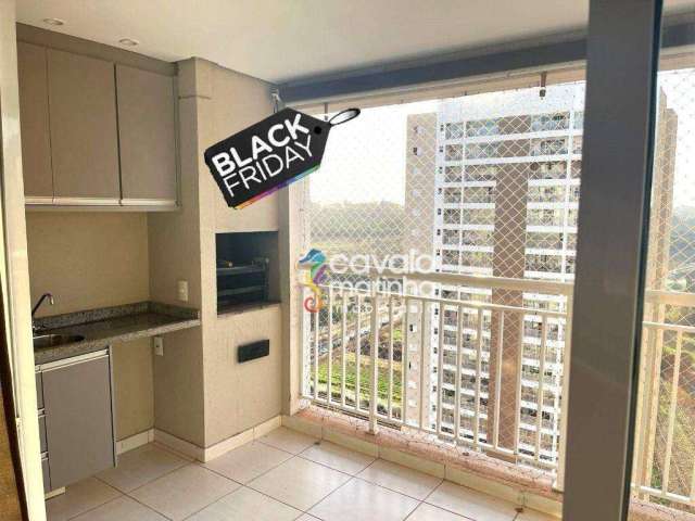 Apartamento com 2 dormitórios para alugar, 104 m² por R$ 4.125,58/mês - Vila do Golf - Ribeirão Preto/SP