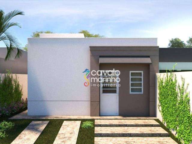 Casa com 2 dormitórios à venda, 58 m² por R$ 264.000 - Parque das Gaivotas - Ribeirão Preto/São Paulo