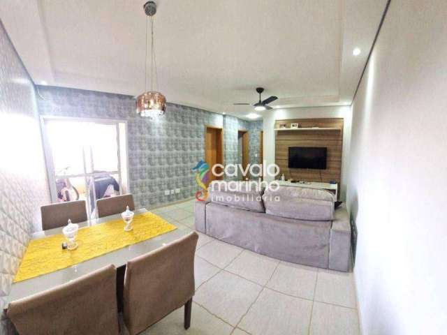 Apartamento com 2 dormitórios para alugar, 54 m² por R$ 2.049/mês - Ipiranga - Ribeirão Preto/SP