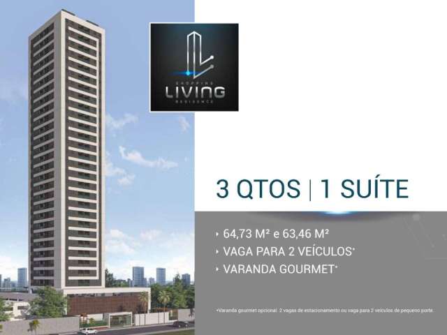 Apartamento 03 quartos, suíte, nascente em Boa Viagem