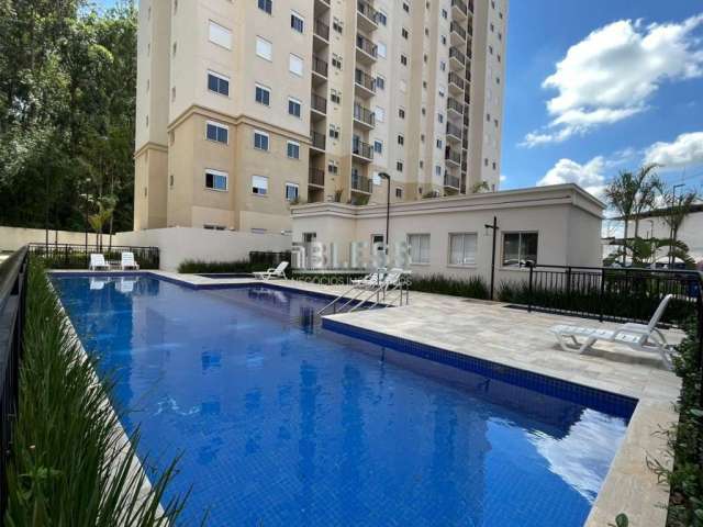 Apartamento de 57 m2 no contrapiso no condomínio fatto torres de são josé - jundia! 2 dormitórios, 1 vaga, andar alto