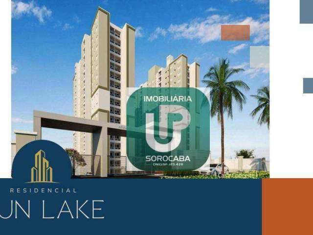 Apartamento com 2 dormitórios à venda, 49 m² por R$ 275.000 - Residencial Sun Lake - Sorocaba/SP