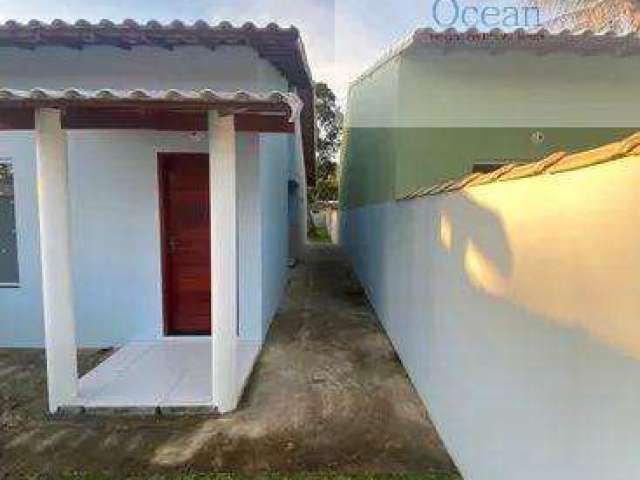 Ocean vende: Maricá, Casa, 2 quartos (1 suíte), Cozinha Amaricana, poço instalado, 370m² terreno.