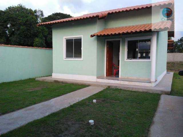 Ocean vende:  Itaipuaçu, casa 2 quartos, sendo 1 suíte, garagem, área serviço, asfalto