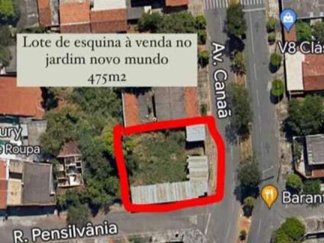 Lote de esquina em avenida comercial muito bem localizado