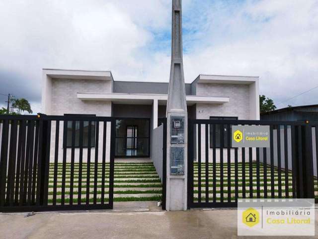 Casa para Venda em Pontal do Paraná, Santa Terezinha, 2 dormitórios, 1 suíte, 2 banheiros, 2 vagas