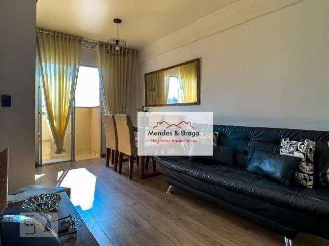 Apartamento com 2 dormitórios à venda, 54 m² por R$ 345.000,00 - Vila Augusta - Guarulhos/SP