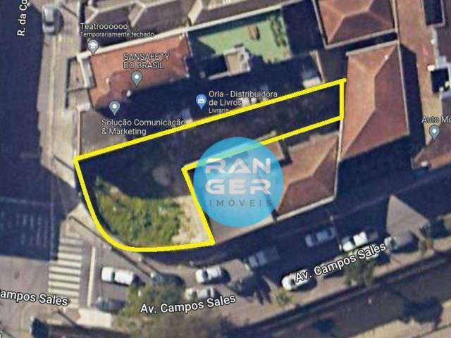 Terreno à venda, 420 m² por R$ 899.000,00 - Vila Matias - Santos/SP