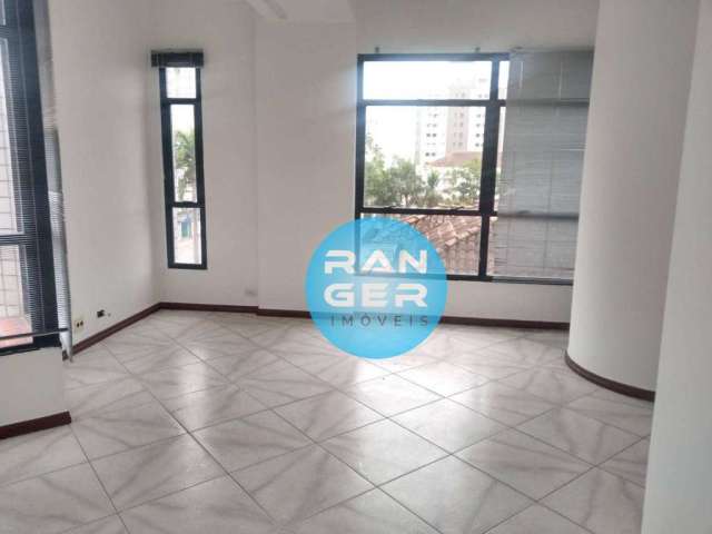 Sala, 86 m² - venda por R$ 598.000,00 ou aluguel por R$ 5.233,31/mês - Campo Grande - Santos/SP