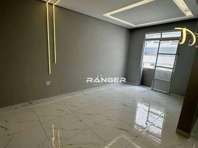 Apartamento com 2 dormitórios para alugar, 78 m² por R$ 5.000,00/mês - Boqueirão - Santos/SP