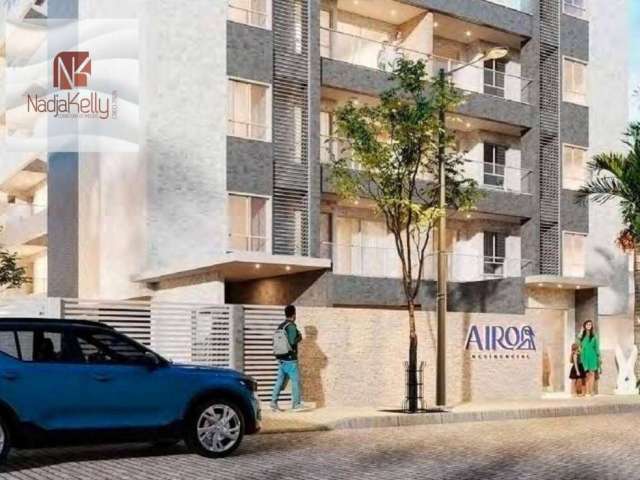 Apartamentos de 40m² com   1 quarto e varanda gourmet e a 800m da praia a venda por R$ 216.382 - Bessa - João Pessoa/PB