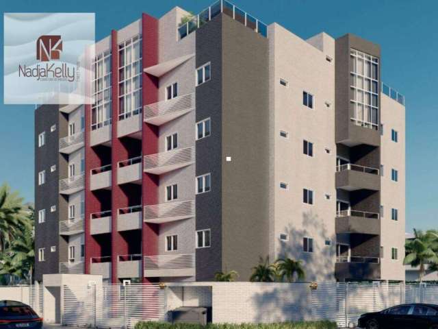 Apartamento de 56m² com 2 quartos a 200m. da Praia a venda por R$ 356.076 - Jardim Camboinha - Cabedelo/PB