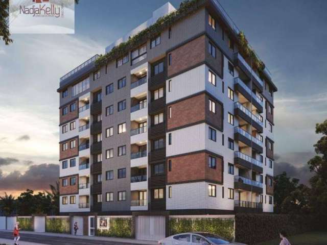 Apartamento de 77m² com 3 quartos e a 144m. do mar a venda por R$ 530.000 - Poço - Cabedelo/PB