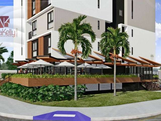 Flat de 19m² a 350m. do mara a venda por R$ 196.500 - Intermares - Cabedelo/PB