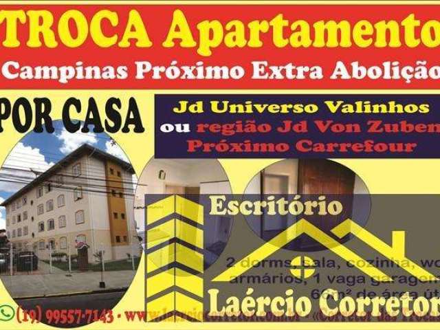 Apartamento Campinas / SP, VENDA ou PERMUTA POR Casa em Valinhos SP