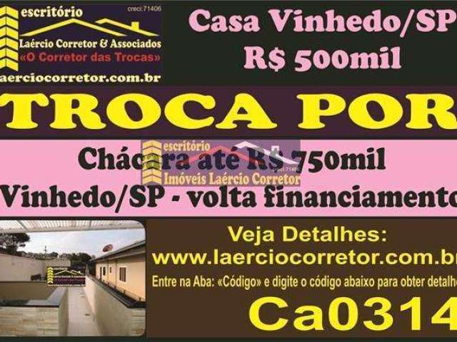 Casa para Venda em Vinhedo, Capela, 3 dormitórios, 1 suíte, 2 banheiros, 2 vagas