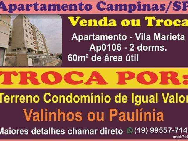 Apartamento Para Venda, Edifício Solimões Amazonas No Bairro Vila Marieta, Localizado na Cidade De Campinas / SP.