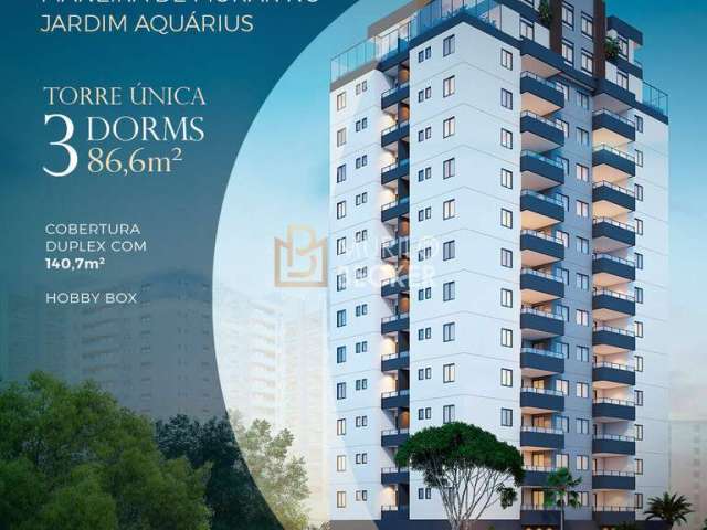 Apartamento para venda com 3 quartos, NEORI Jardim Aquarius (Lançamento)