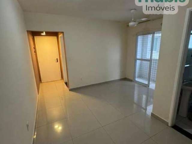 Apartamento (56m2), 2 dormitórios, sendo 1 suíte, sala, cozinha e banheiro social.