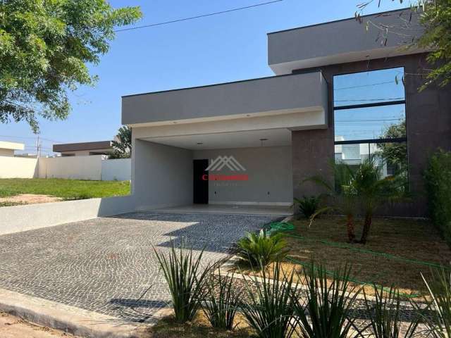 Casa de Luxo à Venda no Condomínio Olívio Franceschini I - Hortolândia-SP: 3 suítes, área gourmet, piscina e segurança 24H