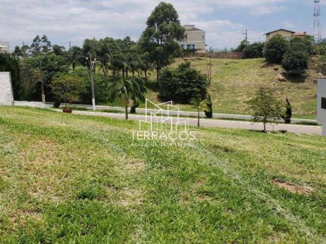 Terreno em aclive à venda em condomínio de alto padrâo em itupeva sp, colinas de inhandjara